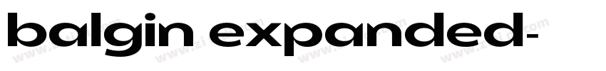 balgin expanded字体转换 balgin expanded字体转换